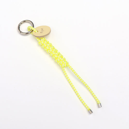 Snake Knot Charm - Acid Yellow