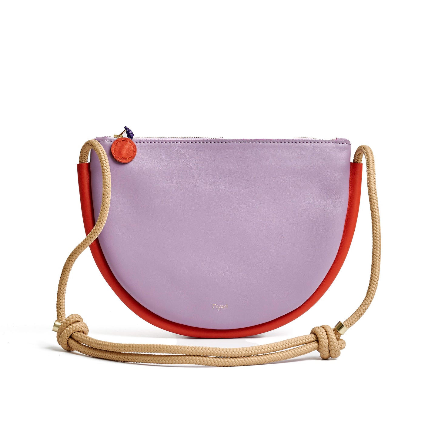 Selene Bag - Lilac / Lobster Red